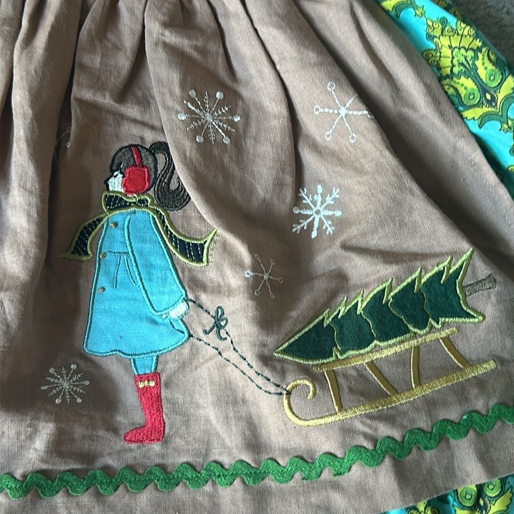 Matilda Jane Paint by Numbers Sledding Apron Dress! - Picture 5 of 16